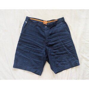 Tommy Bahama Men's Shorts 100% Linen 36 Lightweight Blue Beach Vacation